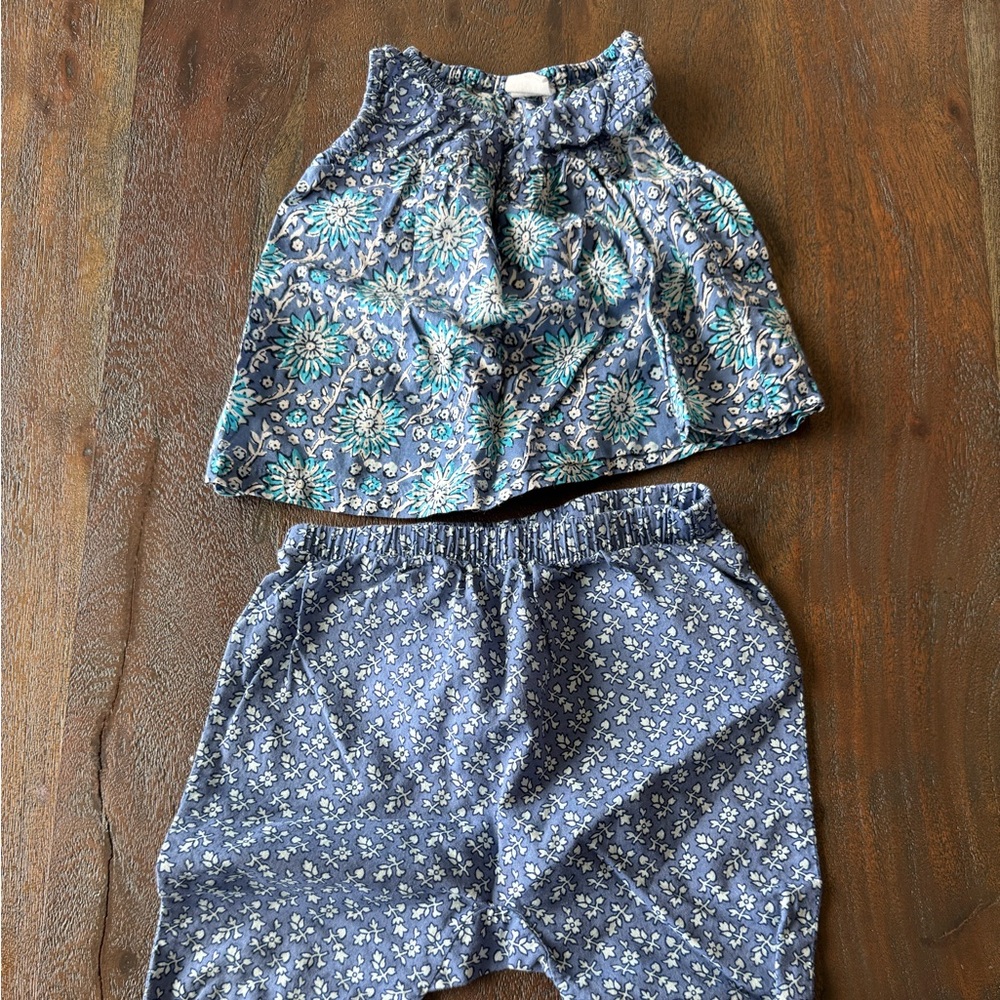 GAP Blue Floral Kids set